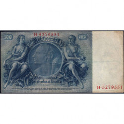 Allemagne - Pick 183a - 100 reichsmark - 24/06/1935 - Lettre F - Série H - Etat : TB+