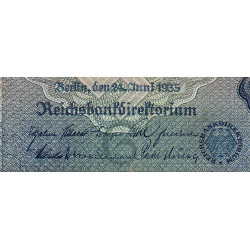 Allemagne - Pick 183a - 100 reichsmark - 24/06/1935 - Lettre G - Série O - Etat : TTB