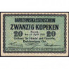 Allemagne - Emission de Posen (Pologne) - Pick R 120 - 20 kopeken - 17/04/1916 - Etat : TB+