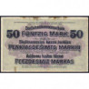 Allemagne - Emission de Kowno (Lituanie) - Pick R 132 - 50 mark - Série D - 04/04/1918 - Etat : TB-