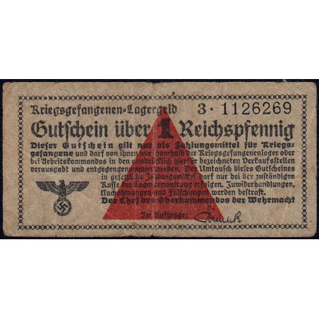 Allemagne - Camp de prisonniers - 1 reichspfennig - Série 3 - 1939/1940 - Etat : TB+