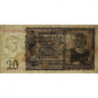 Allemagne - Pick 185 - 20 reichsmark - 16/06/1939 - Lettre W - Série A - Etat : TTB+