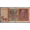 Allemagne - Pick 186a_1 - 5 reichsmark - 01/08/1942 - Lettre P - Série D - Etat : B