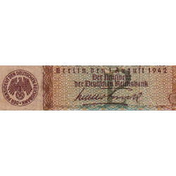 Allemagne - Pick 186a_1 - 5 reichsmark - 01/08/1942 - Lettre P - Série W - Etat : TB