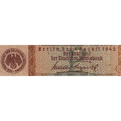 Allemagne - Pick 186a_2 - 5 reichsmark - 01/08/1942 - Lettre P - Série T - Etat : TTB-