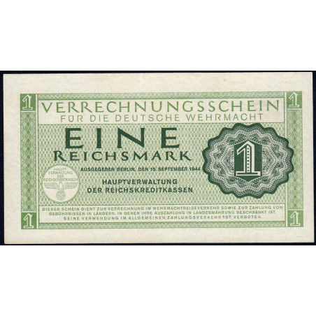 Allemagne - Forces armées - Pick M 38 - 1 reichsmark - 15/09/1944 - Etat : SPL