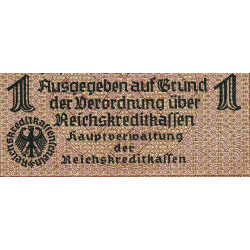 Allemagne - Territoires occupés - Pick R 136a - 1 reichsmark - Série 11 - 1940 - Etat : TB+