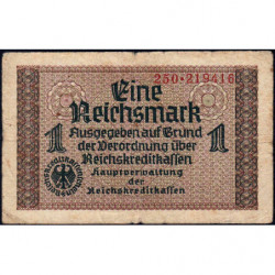 Allemagne - Territoires occupés - Pick R 136a - 1 reichsmark - Série 250 - 1940 - Etat : TB-