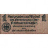 Allemagne - Territoires occupés - Pick R 136a - 1 reichsmark - Série 250 - 1940 - Etat : TB-