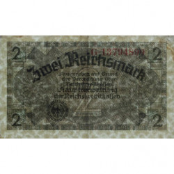Allemagne - Territoires occupés - Pick R 137b - 2 reichsmark - Série G - 1939 - Etat : TTB