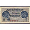 Allemagne - Territoires occupés - Pick R 138a - 5 reichsmark - Série C - 1939 - Etat : TTB-