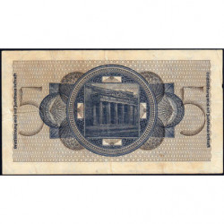 Allemagne - Territoires occupés - Pick R 138a - 5 reichsmark - Série C - 1939 - Etat : TTB-