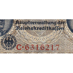 Allemagne - Territoires occupés - Pick R 138a - 5 reichsmark - Série C - 1939 - Etat : TTB-
