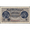 Allemagne - Territoires occupés - Pick R 138a - 5 reichsmark - Série W - 1939 - Etat : TTB+