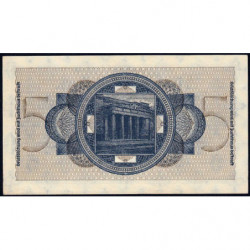 Allemagne - Territoires occupés - Pick R 138b - 5 reichsmark - Série D - 1939 - Etat : SUP+