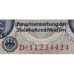 Allemagne - Territoires occupés - Pick R 138b - 5 reichsmark - Série D - 1940 - Etat : SUP+
