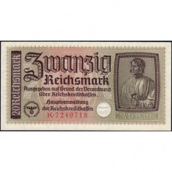 Allemagne - Territoires occupés - Pick R 139 - 20 reichsmark - Série K - 1940 - Etat : NEUF