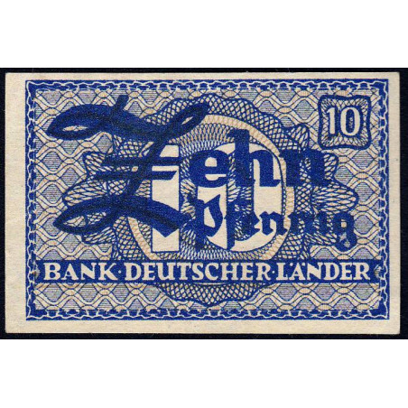 Allemagne RFA - Pick 12_1 - 10 pfennig - 1948 - Etat : NEUF