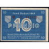 Baden - Occupation Française - Pick S 1002a - 10 pfennig - Série C - 1947 - Etat : SUP+