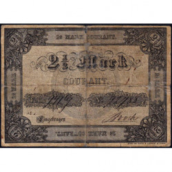 Prusse - Duché de Holstein - Pick S 741 - 2 1/2 mark courant - 17/07/1851 - Etat : B+