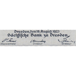 Banque de Saxe - Pick S 962 - 1 million mark - Sans série - 18/08/1923 - Etat : NEUF