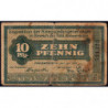 Allemagne - Camp de prisonniers WW1 - Francfort - 10 pfennig - 01/01/1917 - Etat : TB