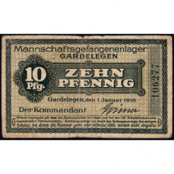 Allemagne - Camp de prisonniers - Gardelegen - 10 pfennig - 01/01/1917 - Etat : TB+