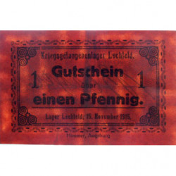 Allemagne - Camp de prisonniers WW1 - Lechfeld - 1 pfennig - 15/11/1915 - Etat : TTB