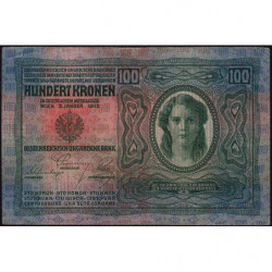 Autriche - Pick 12 - 100 kronen - Série 1595 - 02/01/1912 - Etat : TTB
