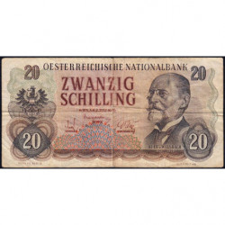 Autriche - Pick 136 - 20 shilling - 02/07/1956 - Etat : TB