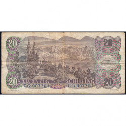 Autriche - Pick 136 - 20 shilling - 02/07/1956 - Etat : TB