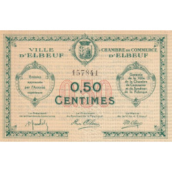 Elbeuf - Pirot 55-4 - 50 centimes - Sans date  - Etat : SUP-