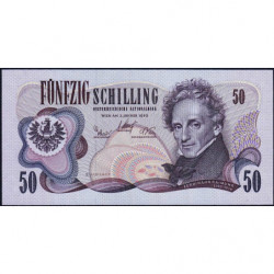 Autriche - Pick 144 - 50 shilling - 02/01/1970 (1983) - Etat : NEUF