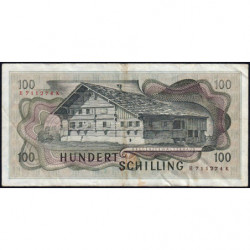 Autriche - Pick 145 - 100 shilling - 02/01/1969 - Etat : TB