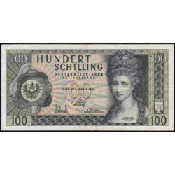 Autriche - Pick 145 - 100 shilling - 02/01/1969 - Etat : TB