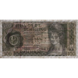 Autriche - Pick 145 - 100 shilling - 02/01/1969 - Etat : TB+