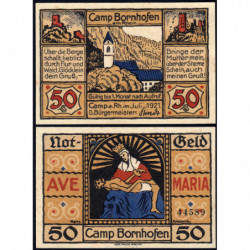 Allemagne - Notgeld - Camp-Bornhofen (Kamp-Bornhofen) - 50 pfennig - 07/1921 - Etat : SPL