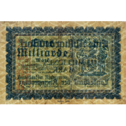 Prusse - Rheinprovinz - Pick non réf. - 1 milliard mark - Sans série - 20/09/1923 - Etat : TB+
