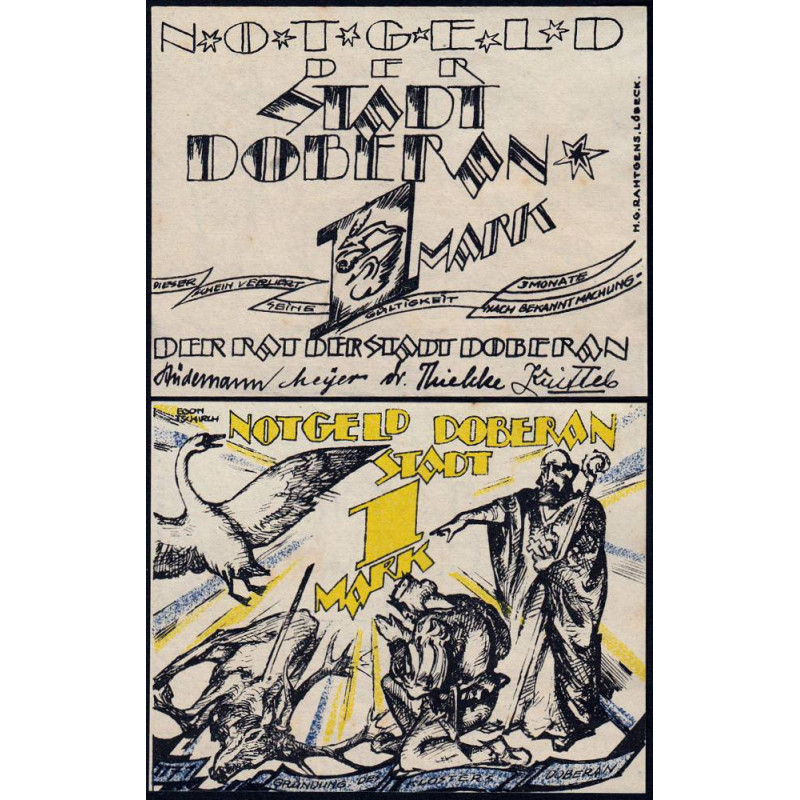 Allemagne - Notgeld - Doberan (Bad Doberan) - 1 mark - 1921 - Etat : NEUF