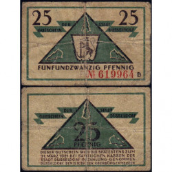 Allemagne - Notgeld - Düsseldorf - 25 pfennig - Série B - 15/10/1919 - Etat : TB-