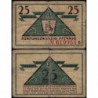 Allemagne - Notgeld - Düsseldorf - 25 pfennig - Série B - 15/10/1919 - Etat : B+