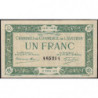 Rodez et Millau - Pirot 108-5 variété - 1 franc - Sans série - 12/03/1915 - Etat : SUP