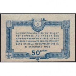 Rodez et Millau - Pirot 108-11 variété - 50 centimes - Série 2 - 19/07/1917 - Etat : SUP