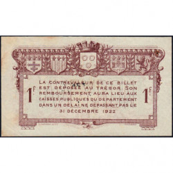 Rodez et Millau - Pirot 108-14 - 1 franc - Série 3 - 19/07/1917 - Etat : TTB