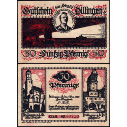 Allemagne - Notgeld - Dillingen an der Donau - 50 pfennig - 01/05/1920 - Etat : SPL