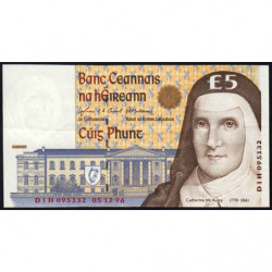 Irlande - Pick 75b - 5 pounds - 05/12/1996 - Etat : SUP