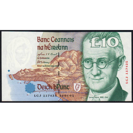 Irlande - Pick 76b - 10 pounds - 24/04/1995 - Etat : NEUF