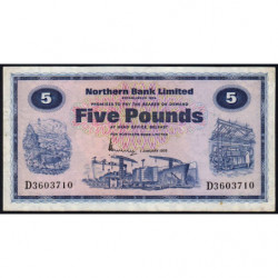 Irlande du Nord - Northern Bank - Pick 188c - 5 pounds - 01/01/1976 - Etat : TTB-