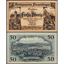 Allemagne - Notgeld - Emmendingen - 50 pfennig - 11/02/1921 - Etat : NEUF