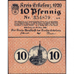 Allemagne - Notgeld - Erkelenz - 10 pfennig - 24/06/1920 - Etat : NEUF